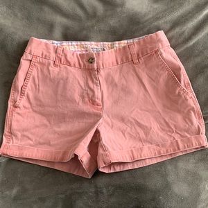 Pink women’s khaki shorts